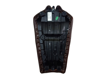 For Royal Enfield GT & Interceptor 650 Leather Single Seat Coffee Brown D3