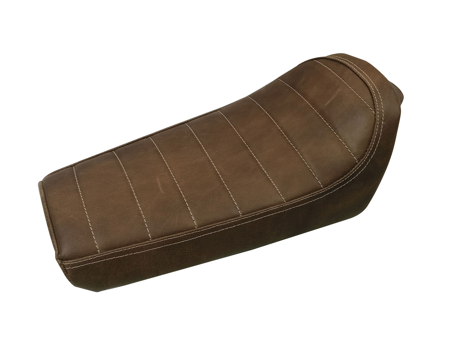 For Royal Enfield GT & Interceptor 650 Leather Single Seat Brown D4