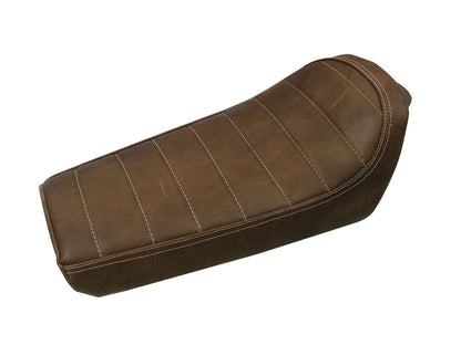 For Royal Enfield GT & Interceptor 650 Leather Single Seat Brown D4