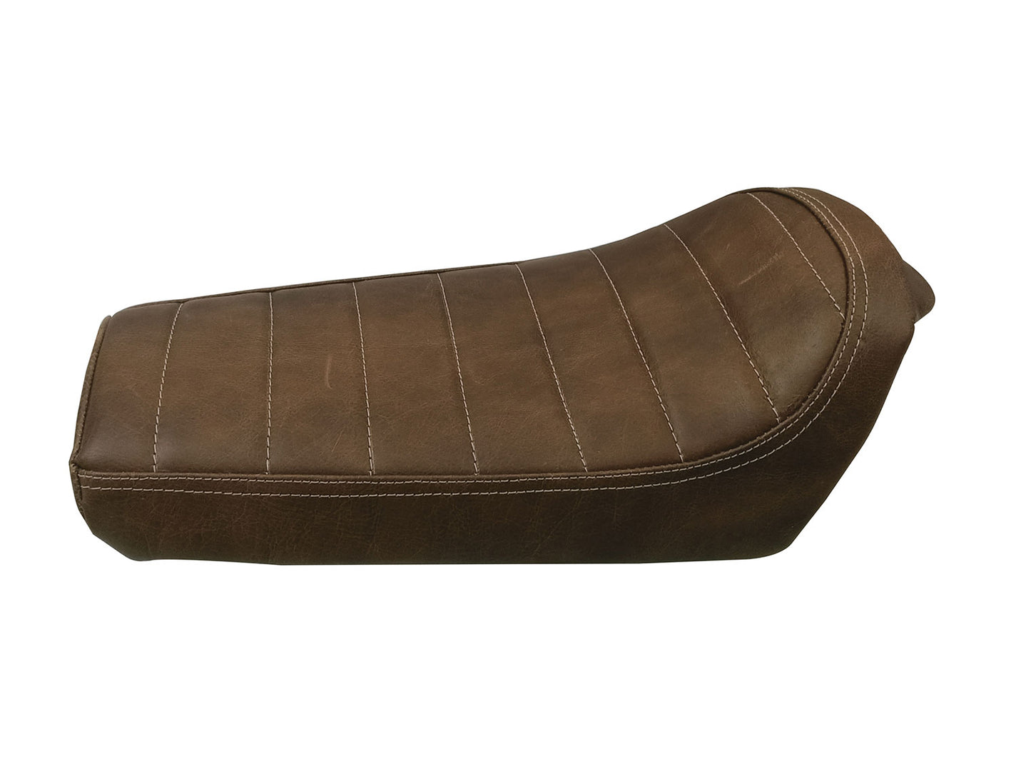 For Royal Enfield GT & Interceptor 650 Leather Single Seat Brown D4