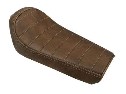 For Royal Enfield GT & Interceptor 650 Leather Single Seat Brown D4
