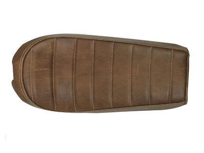 For Royal Enfield GT & Interceptor 650 Leather Single Seat Brown D4