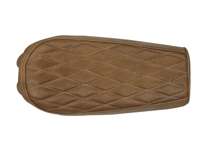 For Royal Enfield GT & Interceptor 650 Leather Single Seat Brown Tan D5