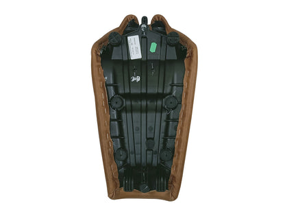 For Royal Enfield GT & Interceptor 650 Leather Single Seat Brown Tan D5
