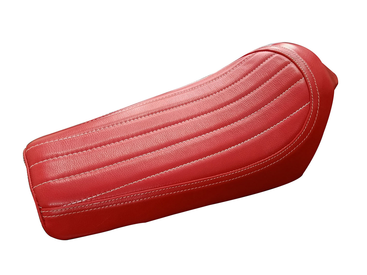 For Royal Enfield GT & Interceptor 650 Leather Red Color Single Seat D9
