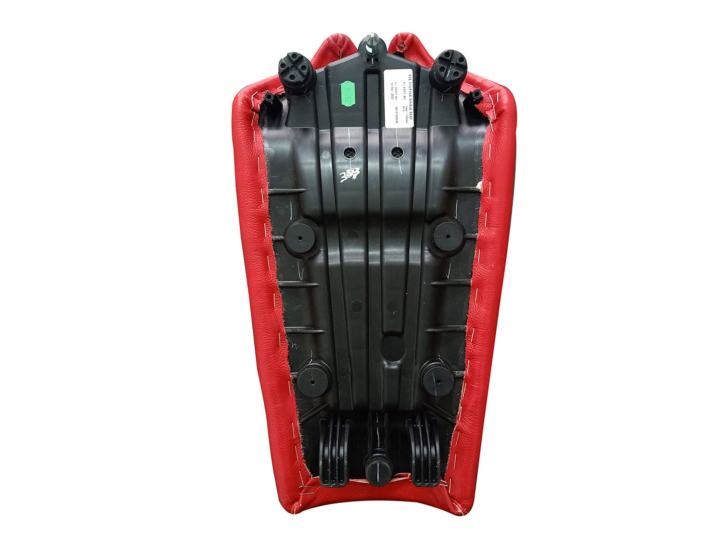 For Royal Enfield GT & Interceptor 650 Leather Red Color Single Seat D9
