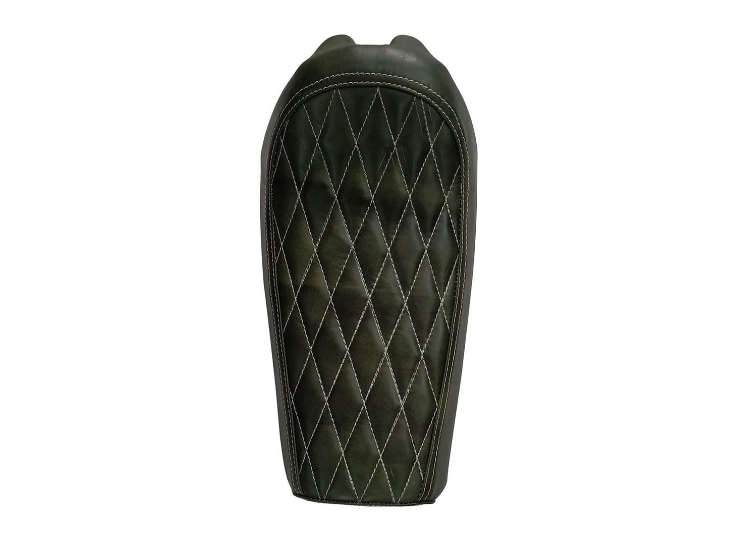 For Royal Enfield GT & Interceptor 650 Leather Single Seat Dark Green D10