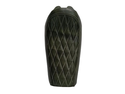 For Royal Enfield GT & Interceptor 650 Leather Single Seat Dark Green D10