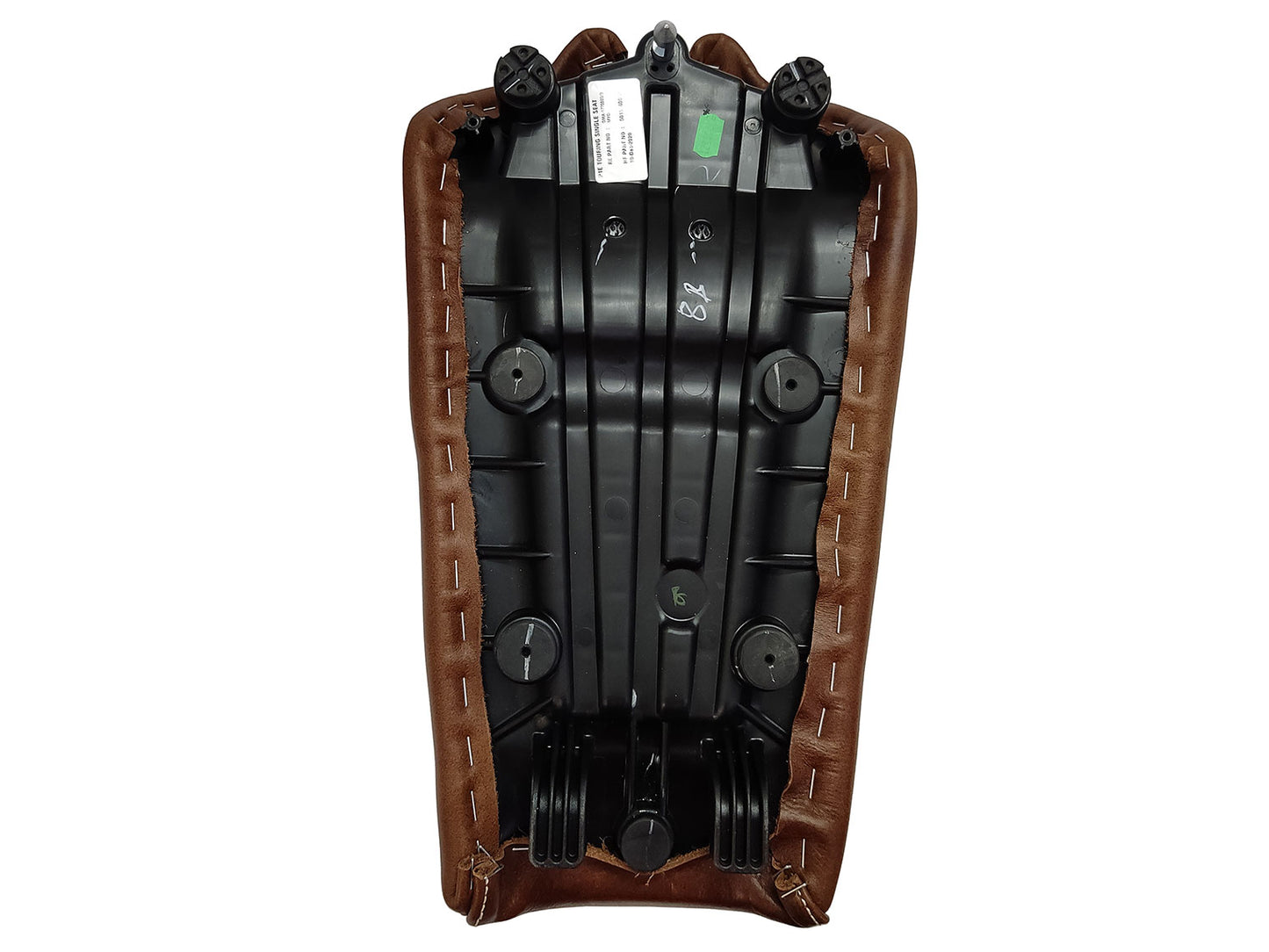 For Royal Enfield GT & Interceptor 650 Leather Single Seat Brown D11