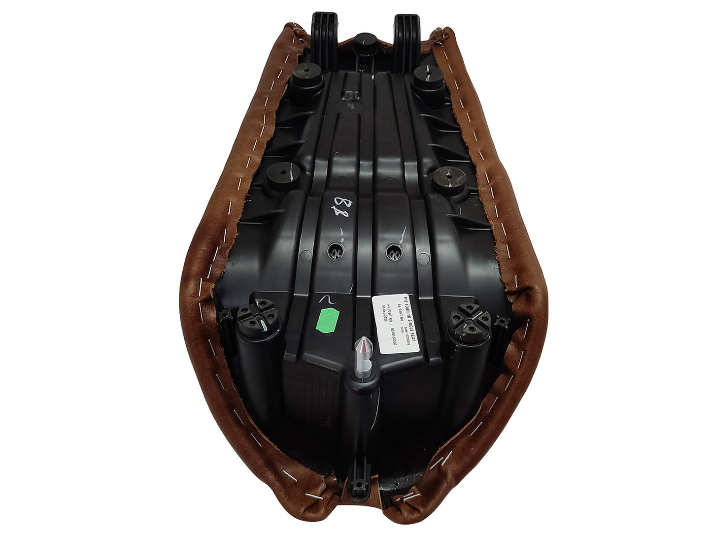 For Royal Enfield GT & Interceptor 650 Leather Single Seat Brown D11