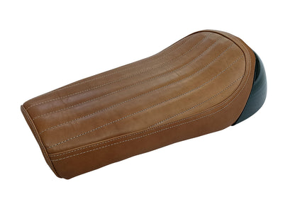 For Royal Enfield GT & Interceptor 650 D1 Leather Single Seat & Green Cowl