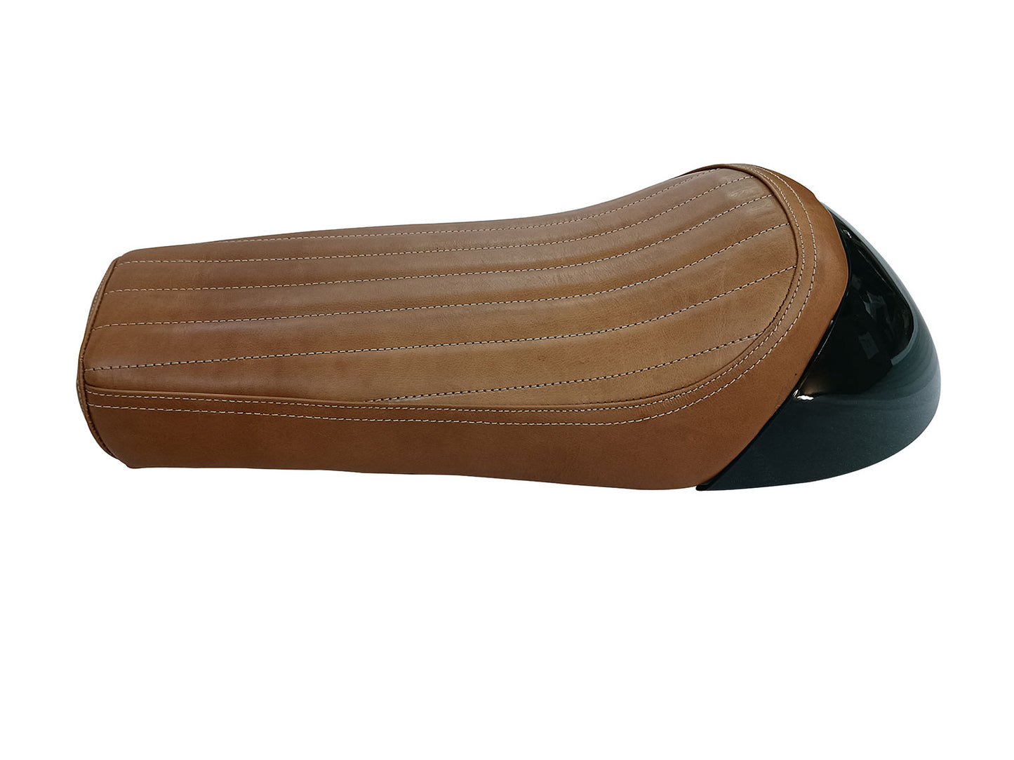 For Royal Enfield GT & Interceptor 650 D1 Leather Single Seat & Green Cowl