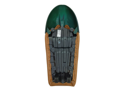 For Royal Enfield GT & Interceptor 650 D1 Leather Single Seat & Green Cowl