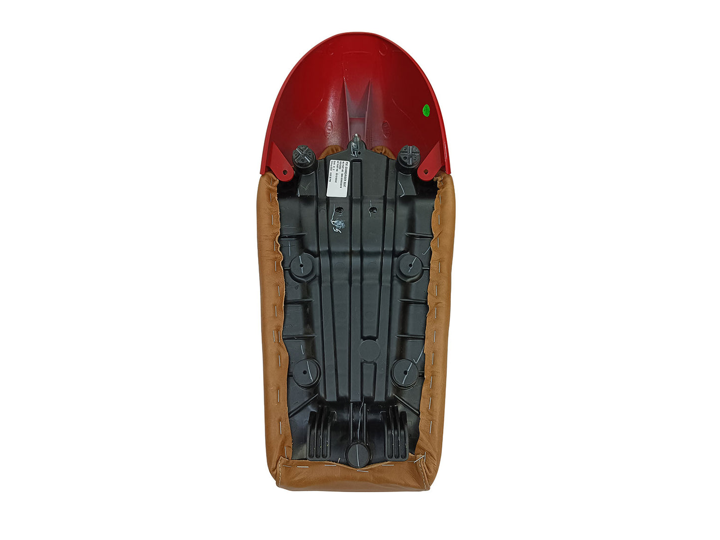 For Royal Enfield GT & Interceptor 650 D1 Leather Single Seat & Red Cowl