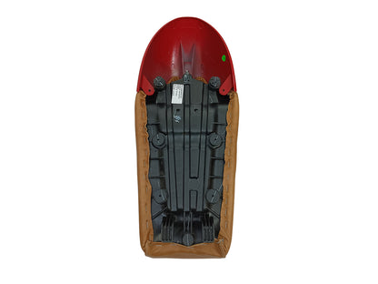 For Royal Enfield GT & Interceptor 650 D1 Leather Single Seat & Red Cowl