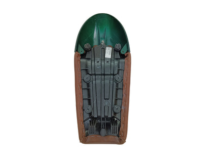 For Royal Enfield GT & Interceptor 650 D4 Leather Single Seat & Green Cowl