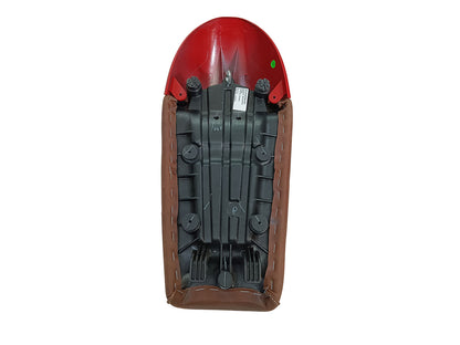 For Royal Enfield GT & Interceptor 650 D4 Leather Single Seat & Red Cowl