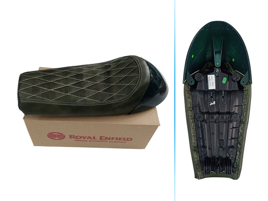For Royal Enfield GT & Interceptor 650 D10 Touring Single Seat & Green Cowl