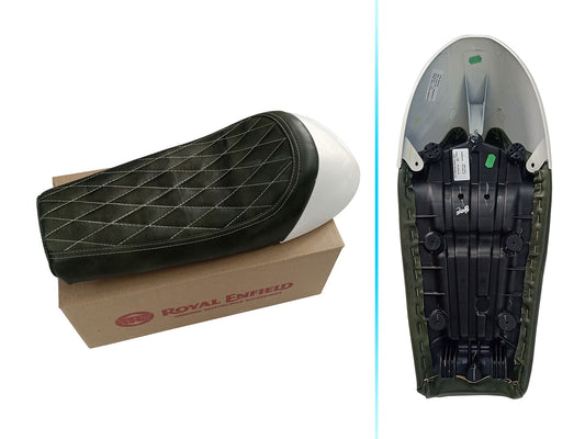 For Royal Enfield GT & Interceptor 650 D10 Single Seat with White Cowl