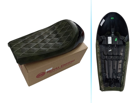 For Royal Enfield GT & Interceptor 650 D10 Touring Single Seat & Black Cowl