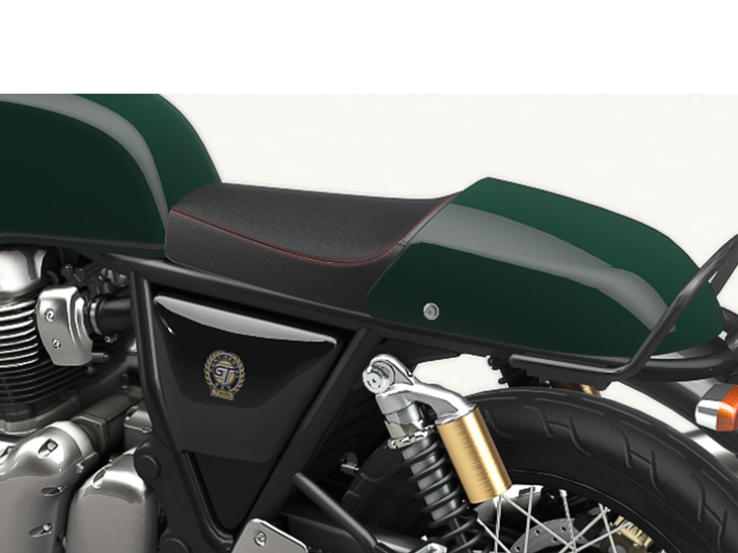 Genuine Royal Enfield GT & Interceptor 650 Touring Dual Seat With Green Cowl