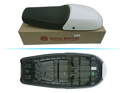 Genuine Royal Enfield GT & Interceptor 650 Touring Dual Seat With WhIte Cowl