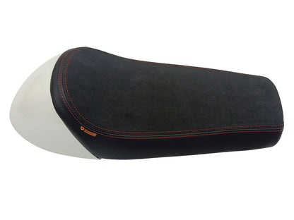 Genuine Royal Enfield GT & Interceptor 650 Soft Touring Single Seat & White Cowl