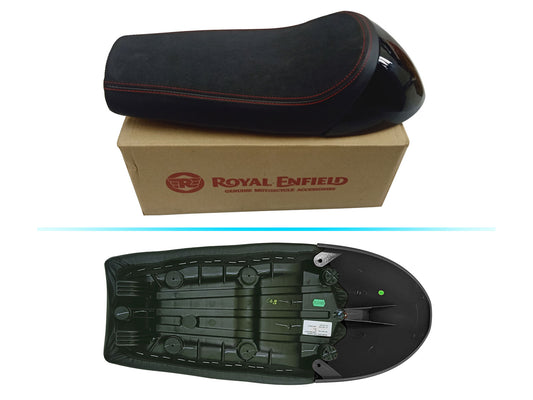 Genuine Royal Enfield GT & Interceptor 650 Soft Touring Single Seat & Black Cowl