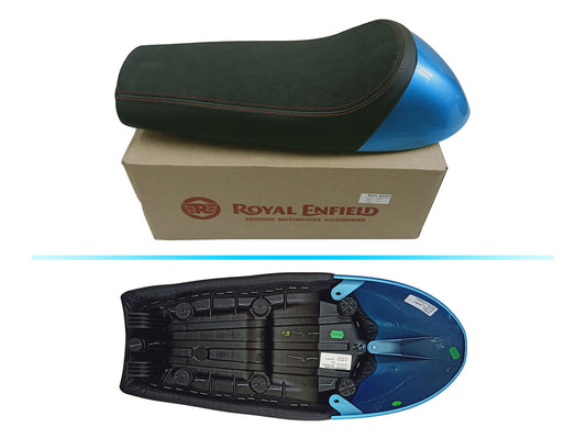 Genuine Royal Enfield GT & Interceptor 650 Soft Touring Single Seat & Blue Cowl