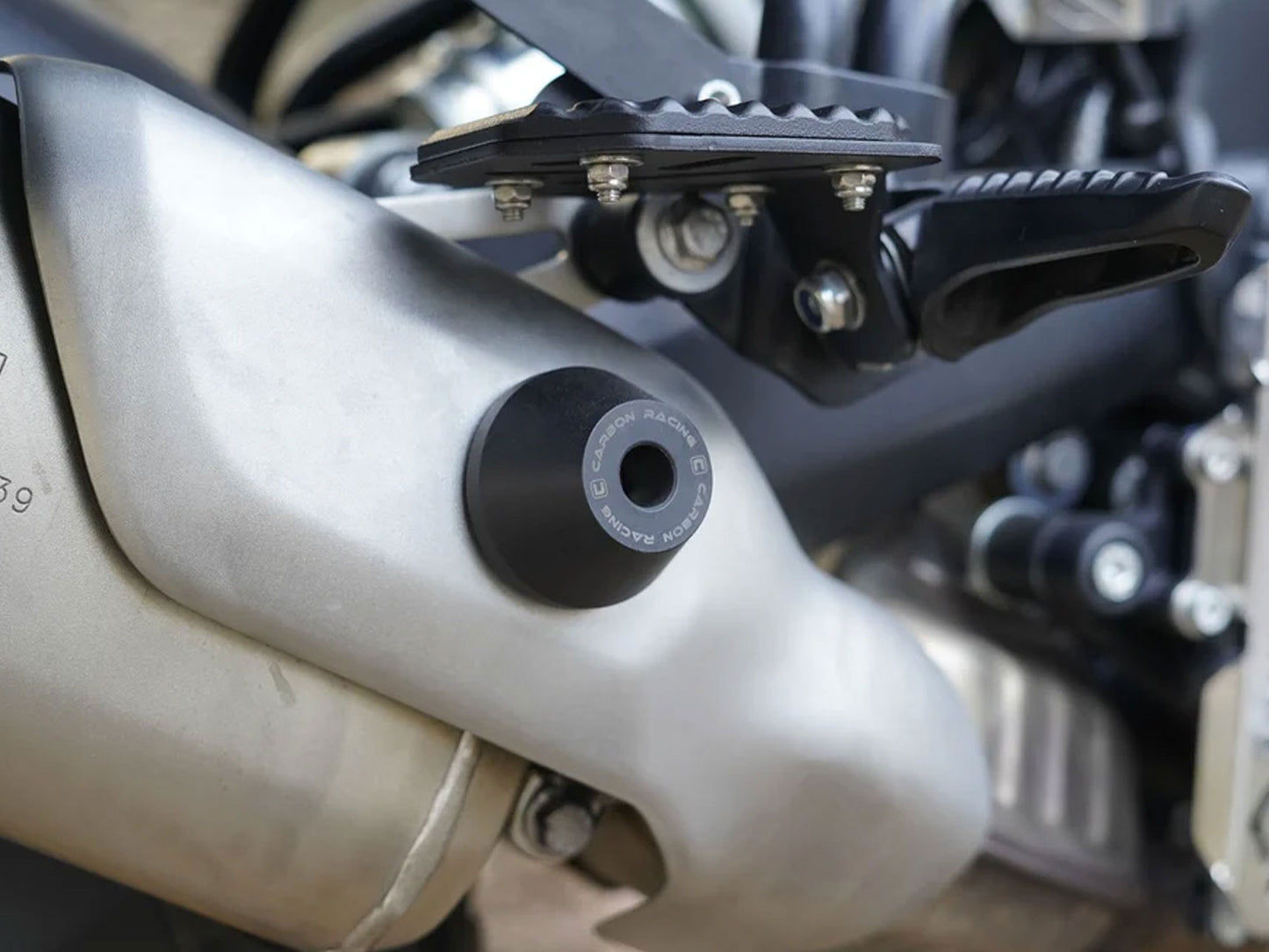 For Royal Enfield New Himalayan 450 Aluminum Exhaust Protector Black