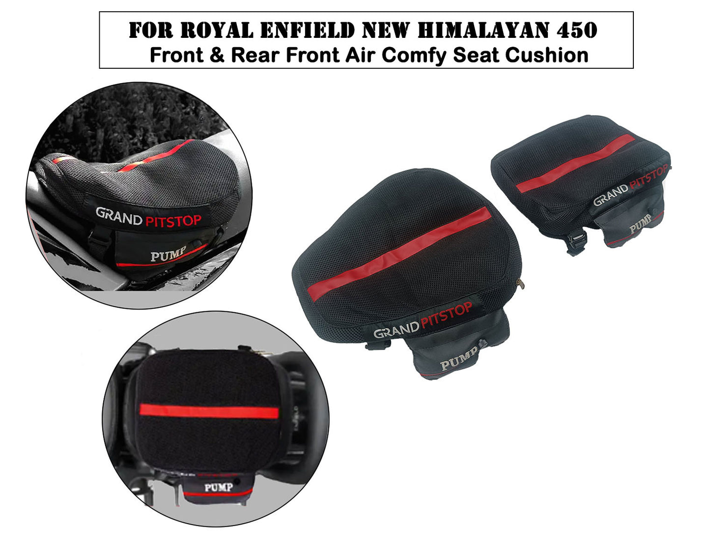 For Royal Enfield New Himalayan 450 Front & Rear Front Air Comfy Seat Cushion