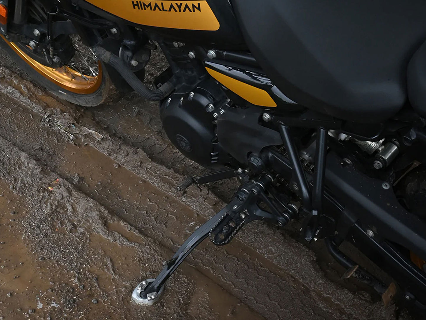 For Royal Enfield New Himalayan 450 Side Stand Base Extender Silver