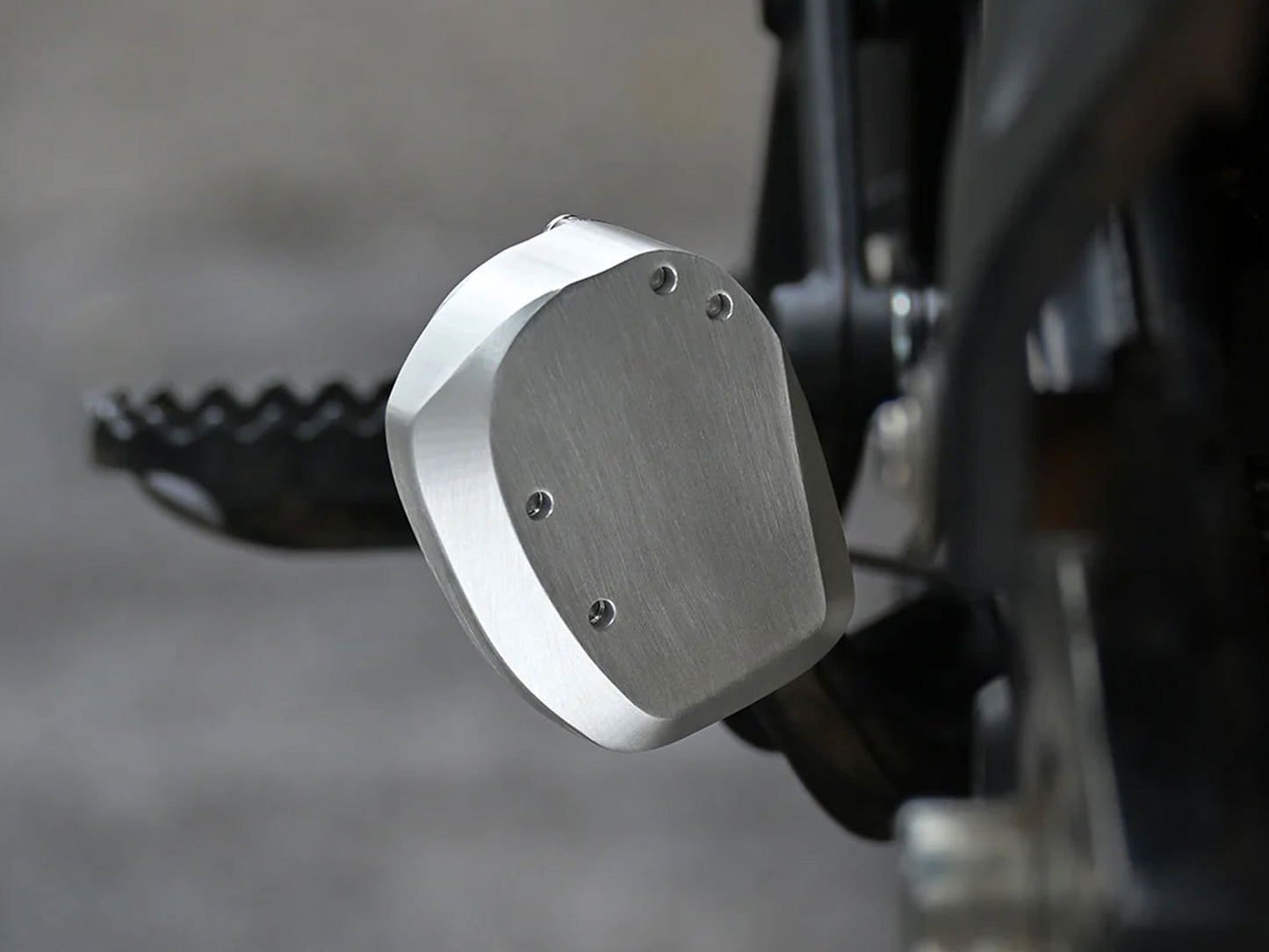 For Royal Enfield New Himalayan 450 Side Stand Base Extender Silver