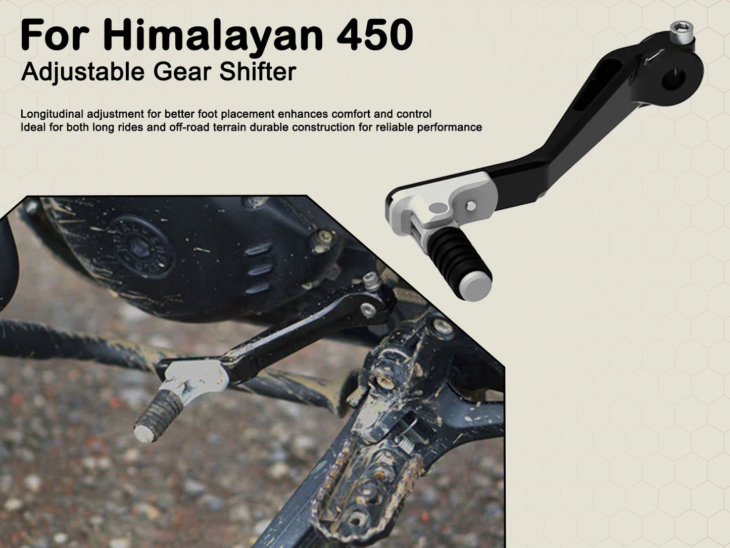 For Royal Enfield New Himalayan 450 Adjustable Gear Shifter Lever Pedal