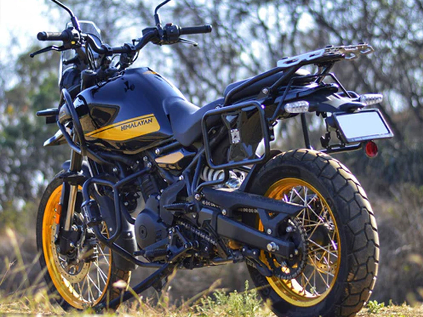 For Royal Enfield New Himalayan 450 Crash/ Leg Guard Black