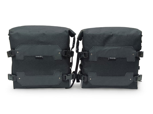 For Royal Enfield New Himalayan 450 Canvas Trail Bags Black