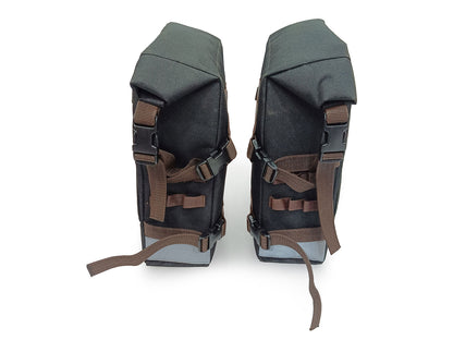 For Royal Enfield New Himalayan 450 Canvas Trail Bags Brown