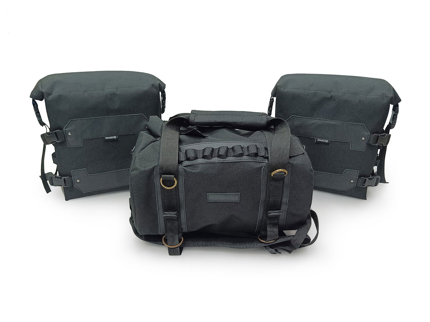 For Royal Enfield New Himalayan 450 Canvas Trail Bags Black And Rear Duffle Bag