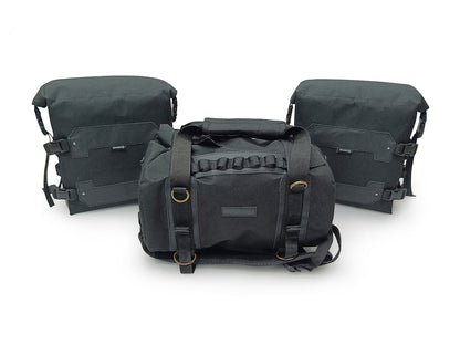 For Royal Enfield New Himalayan 450 Canvas Trail Bags Black And Rear Duffle Bag