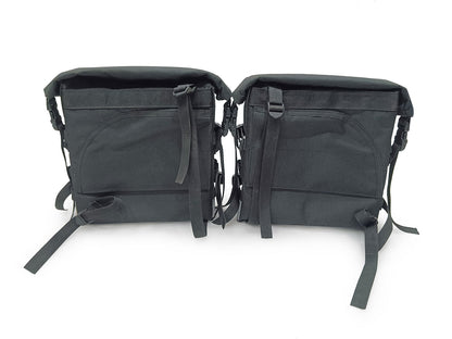 For Royal Enfield New Himalayan 450 Canvas Trail Bags Black And Rear Duffle Bag