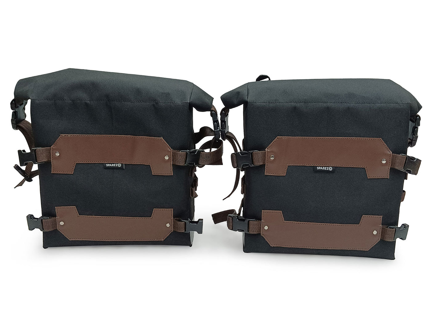 For Royal Enfield New Himalayan 450 Canvas Trail Bags Brown And Rear Duffle Bag