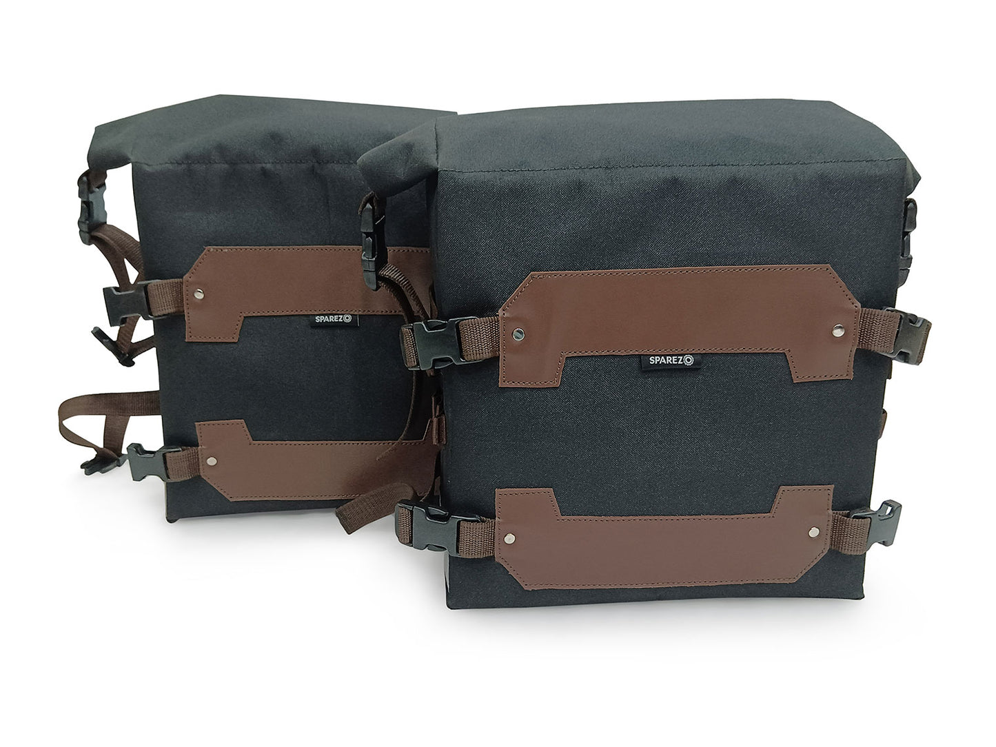 For Royal Enfield New Himalayan 450 Canvas Trail Bags Brown And Rear Duffle Bag