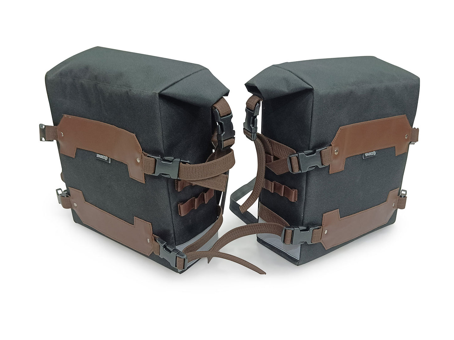 For Royal Enfield New Himalayan 450 Canvas Trail Bags Brown And Rear Duffle Bag