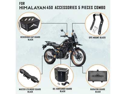 For Royal Enfield New Himalayan 450 5 Pcs Accessories Combo Pack CP-2