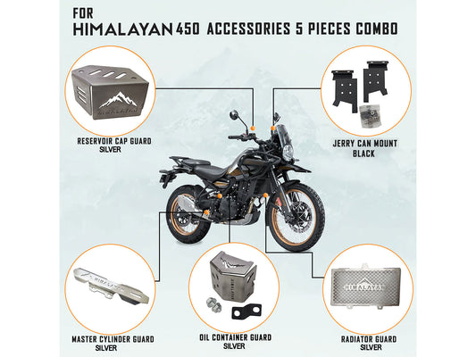 For Royal Enfield New Himalayan 450 5 Pcs Accessories Combo Pack CP-3