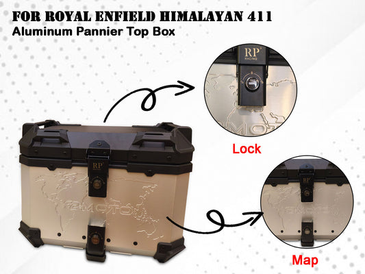 For Royal Enfield New Himalayan 450 Aluminum Pannier Top Box D1