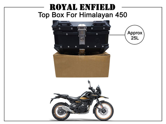 For Royal Enfield New Himalayan 450 Pannier Top Box Black 25L D4