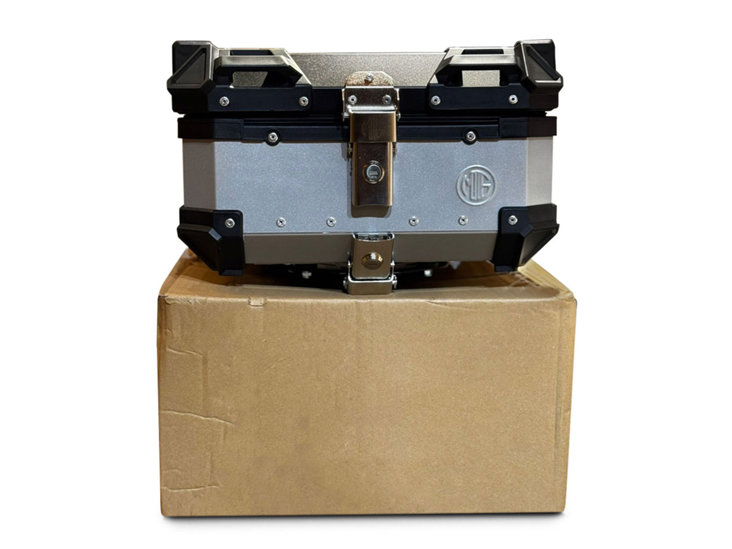 For Royal Enfield New Himalayan 450 Pannier Top Box Black & Silver 25L