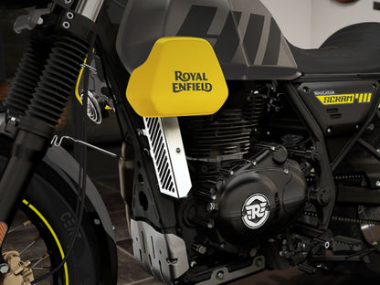 Genuine Royal Enfield Himalayan 411 Silver Oil Cooler & Master Cylinder Guard