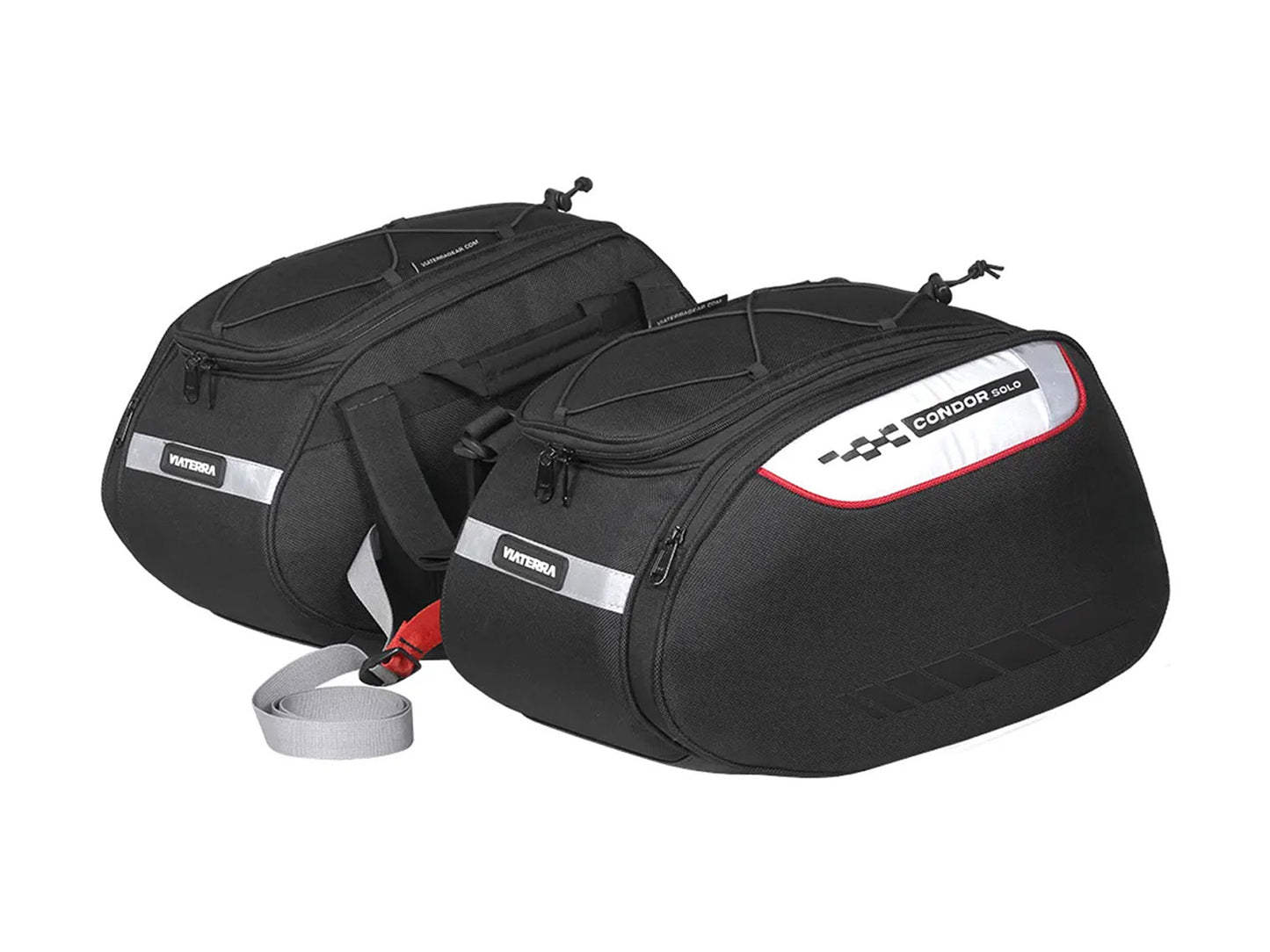 For Royal Enfield Himalayan 411 Saddle Stays & Condor Solo Pannier Bags Black